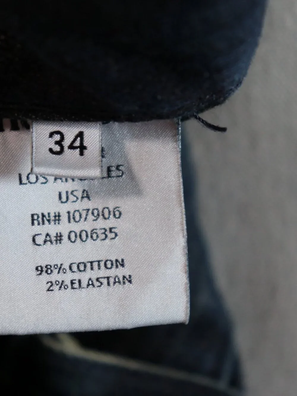 VTG Hudson Clifton Jeans Made in Los Angelos USA | Raw Indigo Denim 34 x 36 Tall - Picture 4 of 16